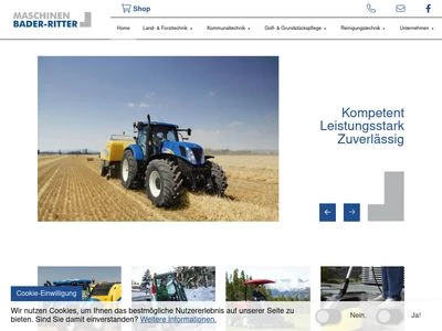Website von Maschinen Bader-Ritter GmbH & Co KG