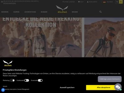 Website von Oberalp Deutschland GmbH