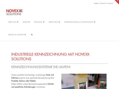 Website von Novexx Solutions GmbH