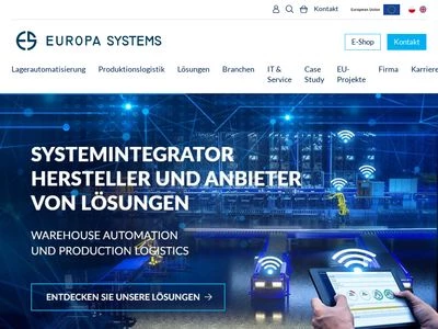 Website von Europa Systems Fördertechnik ESF GmbH