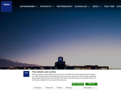 Website von TEXA Deutschland GmbH