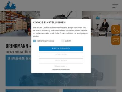 Website von Brinkmann + Wecker GmbH