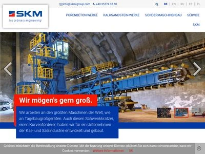 Website von SKM GmbH