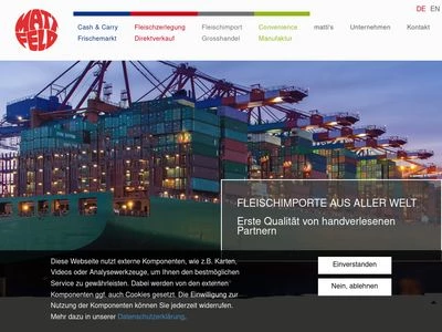 Website von Peter Mattfeld & Sohn GmbH