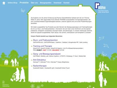 Website von Rölke Pharma GmbH