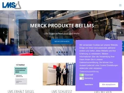 Website von LMS Consult GmbH & Co. KG