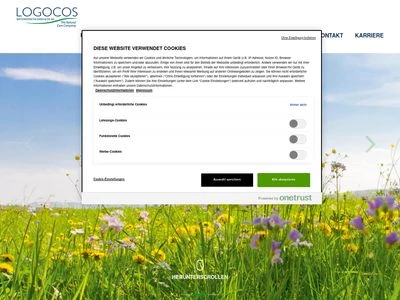 Website von LOGOCOS Naturkosmetik GmbH & Co. KG