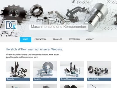 Website von DCK Universal GmbH