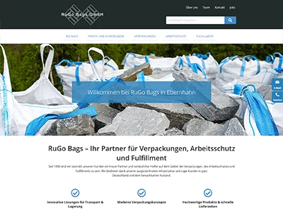 Website von RuGo Bags GmbH
