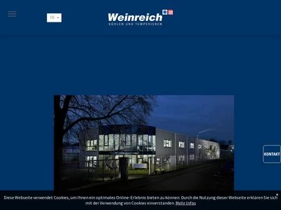 Website von Weinreich Industriekühlung GmbH