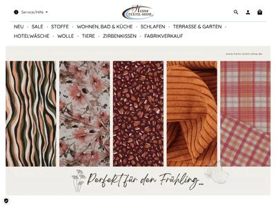 Website von Hans-Textil-Shop GmbH