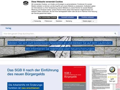 Website von Lambertus-Verlag GmbH