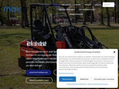 Website von maxGermany GmbH