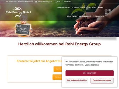 Website von Rehl Energy GmbH