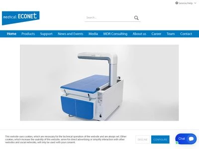 Website von medical Econet GmbH