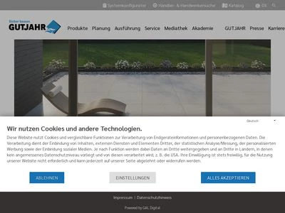 Website von Gutjahr Systemtechnik GmbH