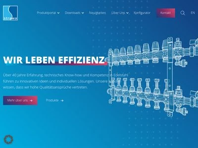 Website von strawa Wärmetechnik GmbH