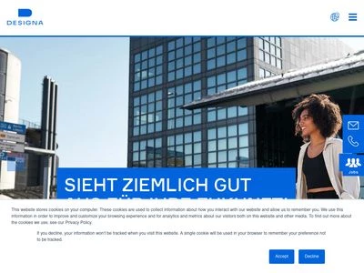 Website von DESIGNA Verkehrsleittechnik GmbH