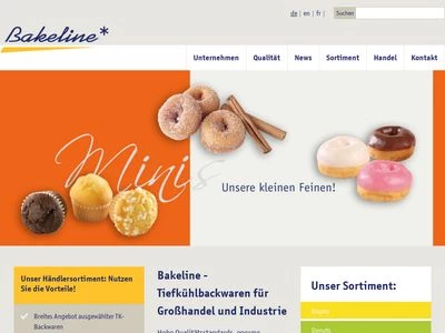 Website von Bakeline S.n.c.
