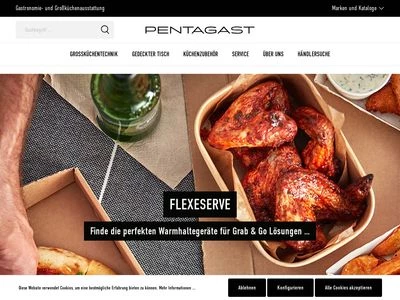 Website von PENTAGAST eG