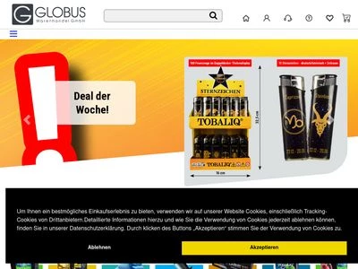 Website von Globus Warenhandel GmbH