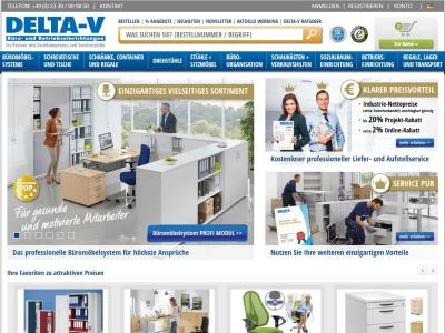 Website von DELTA-V GmbH