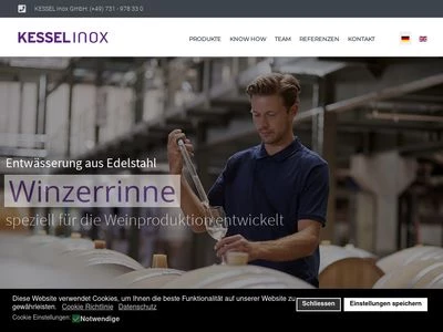 Website von Edelstahl Technik Ulm GmbH