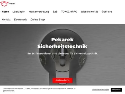 Website von P&P Pekarek GmbH