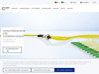Website von METZ CONNECT GmbH