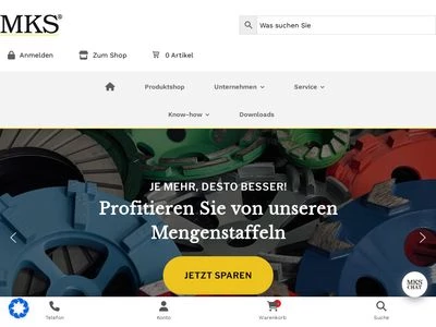 Website von MKS Funke GmbH