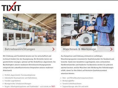 Website von TIXIT Bernd Lauffer GmbH & Co. KG