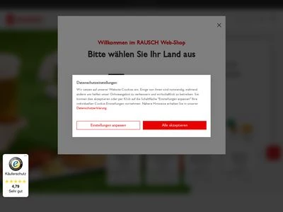Website von Rausch Verpackung GmbH