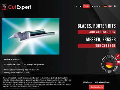 Website von Cut Expert GmbH