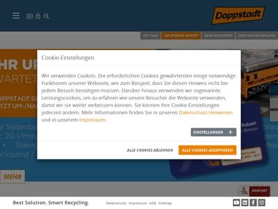 Website von DOPPSTADT FAMILIENHOLDING GmbH