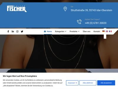 Website von Walter Fischer GmbH & Co. KG