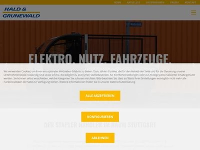 Website von Hald & Grunewald GmbH