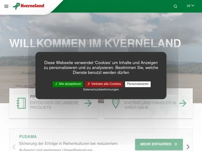 Website von Kverneland Group Deutschland GmbH