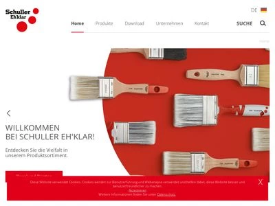Website von Schuller Eh'klar GmbH