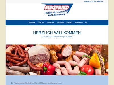 Website von Firma Siegfried GmbH