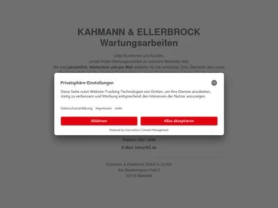 Website von Kahmann & Ellerbrock GmbH & Co. KG