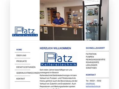 Website von Bruno Platz GmbH