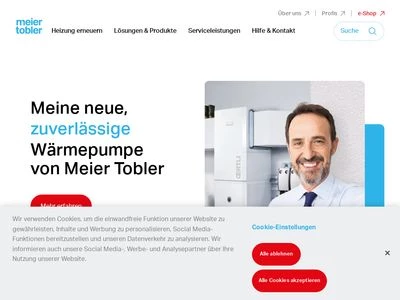 Website von Meier Tobler AG