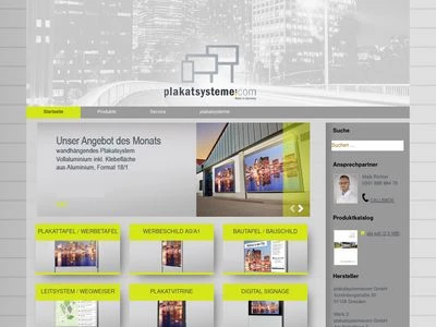 Website von plakatsystemecom GmbH