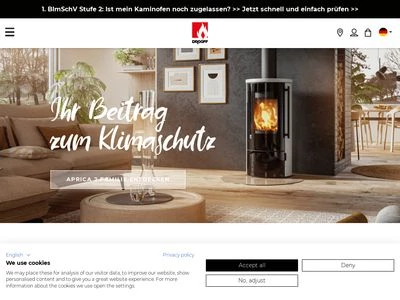 Website von Drooff Kaminöfen GmbH & Co. KG