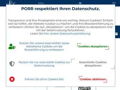 Website von Artur Porr GmbH