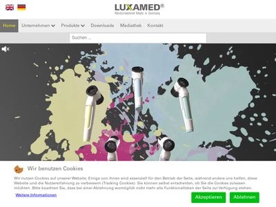 Website von LUXAMED GmbH & CO. KG