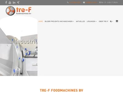 Website von Tre-F foodmachines BV