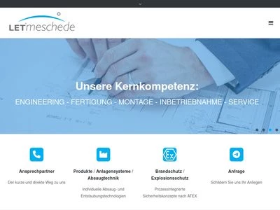 Website von LET Meschede GmbH
