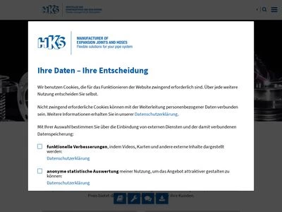 Website von HKS GmbH