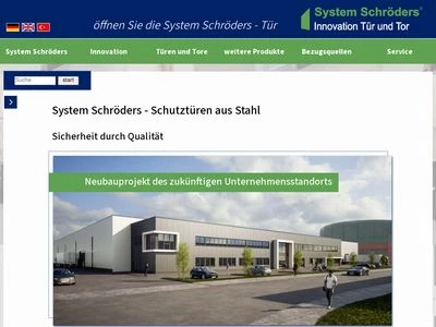 Website von Theo Schröders Entwicklung und Beratung GmbH
